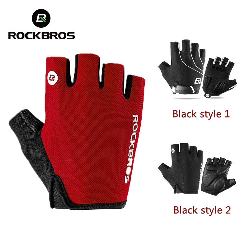 Găng tay xe đạp nửa ngón chống sốc RockBros