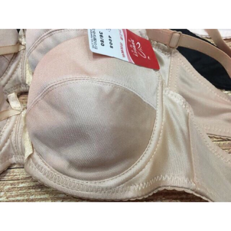 Áo lót không Mút 4008 mùa hè không nóng, áo ngực có gọng đệm mỏng satin