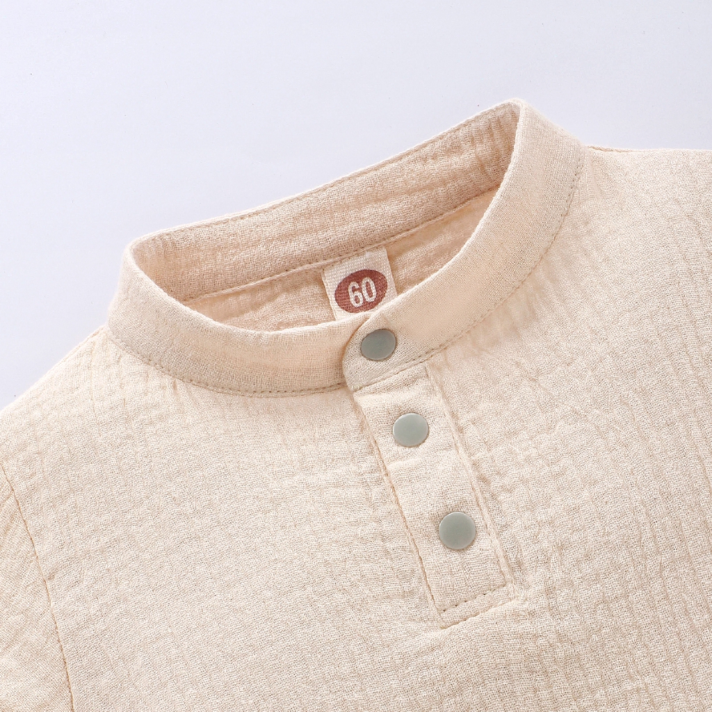Bộ áo liền thân thiết kế đơn giản đáng yêu cho trẻ sơ sinh