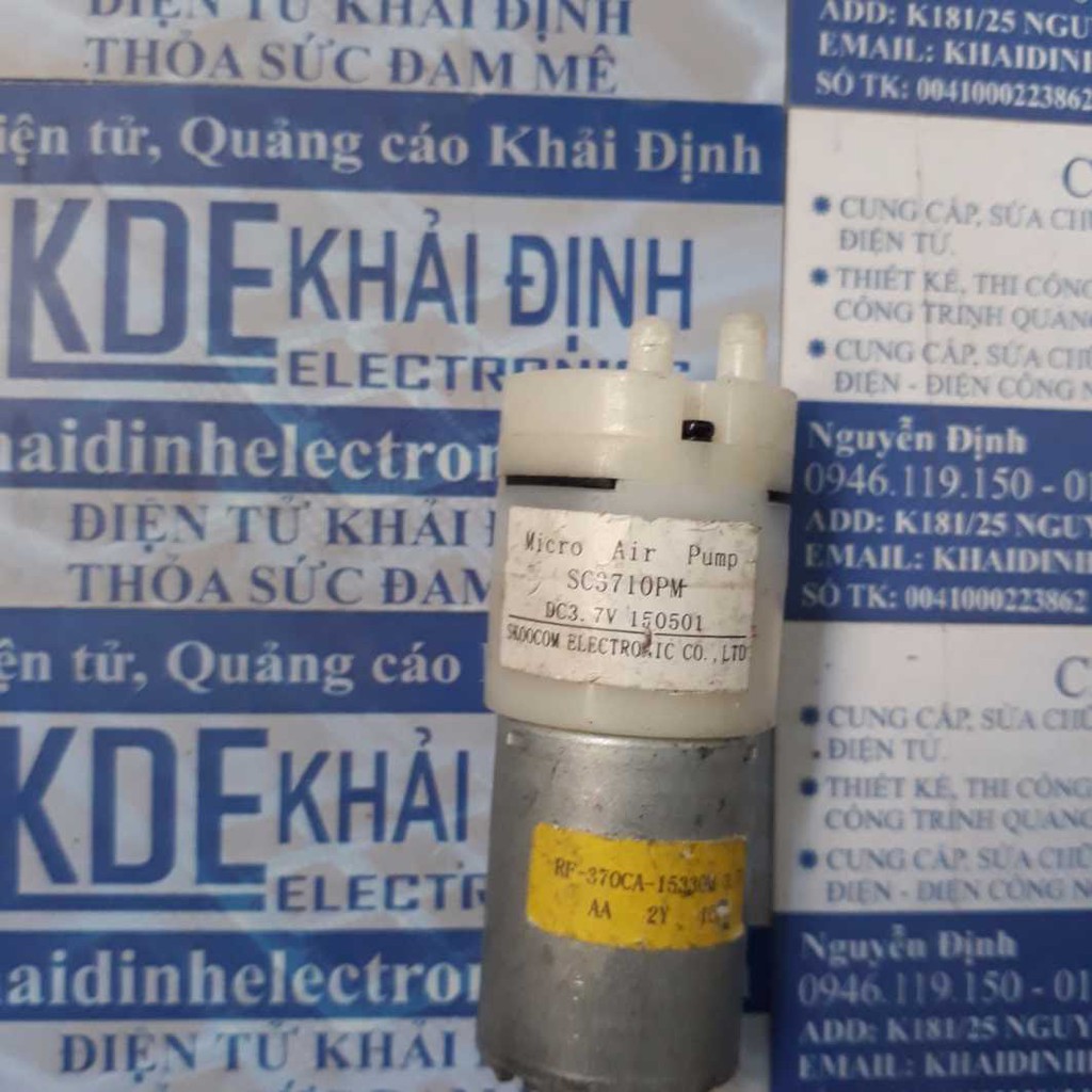 bơm sục khí mini RF-370 3.7Vdc &gt;2L/Phút ống 4.2mm kde3989