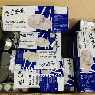 Đất sét tự khô MONT MARTE Air Hardening chính hãng - Đất sét trắng 500g/2kg