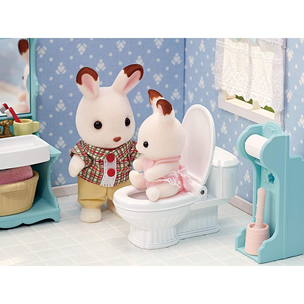 Đồ Chơi Sylvanian Families Bộ Nội Thất Nhà Tắm Bathroom Set