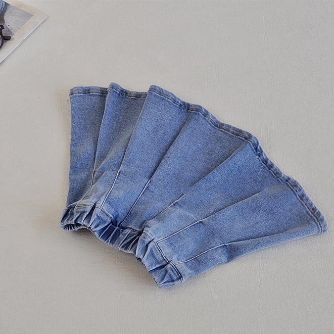 Chân Váy Denim Xếp Ly Xuân Hè Phong Cách Hàn Quốc Kiểu Mới Thời Trang Xuân Hè 2022 Cho Bé Gái