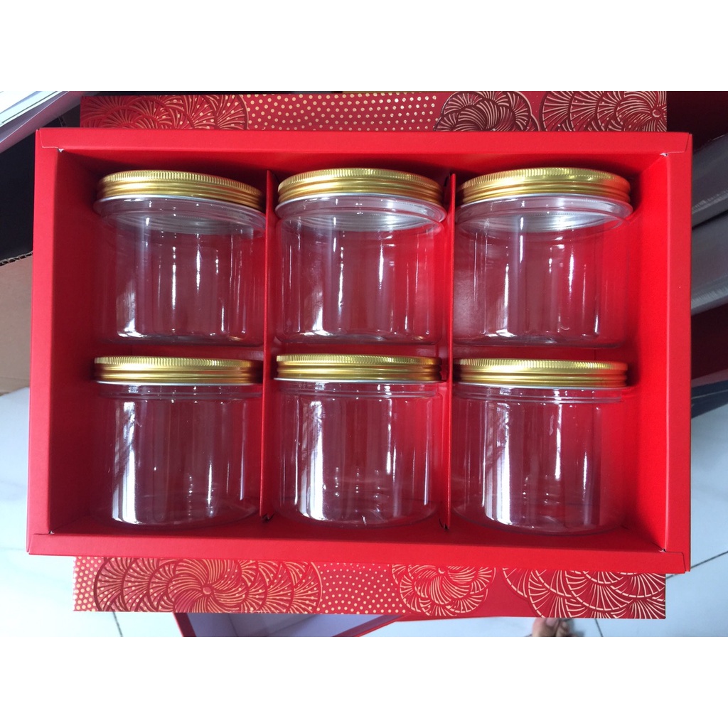 Hủ nhưa nắp nhôm vàng 500ml và 1000ml hàng có sẵn đã bao gồm seal