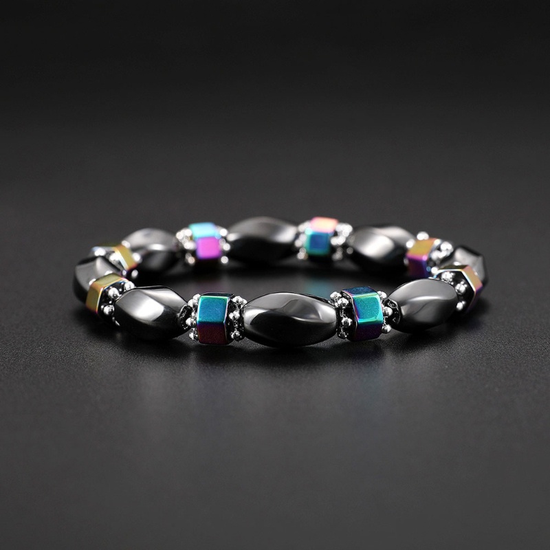 Vòng Tay Chuỗi Hạt Đá Hematite Chăm Sóc Sức Khỏe Thời Trang