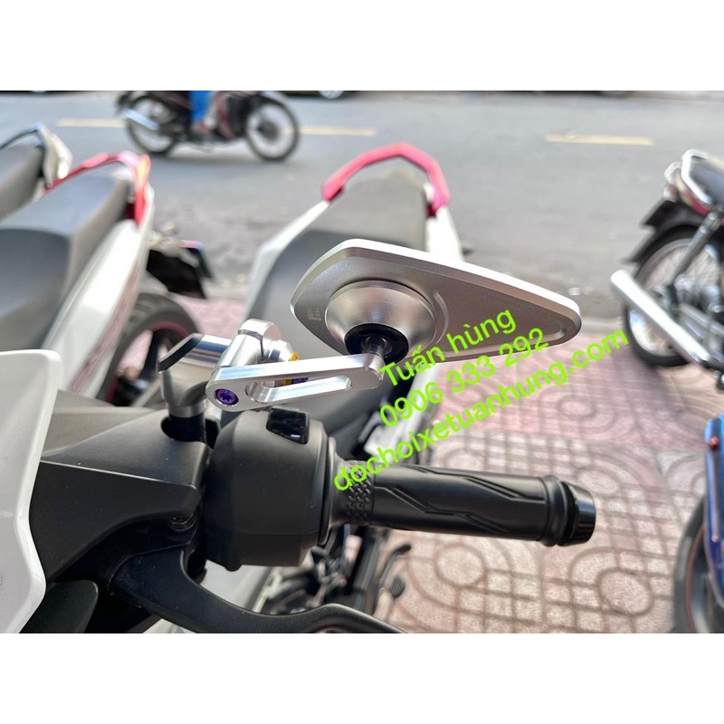 Kính chiếu hậu moto gadget v2  full titan gắn xe máy hàng cao cấp - gương kiểu xe máy - gương titan xe máy