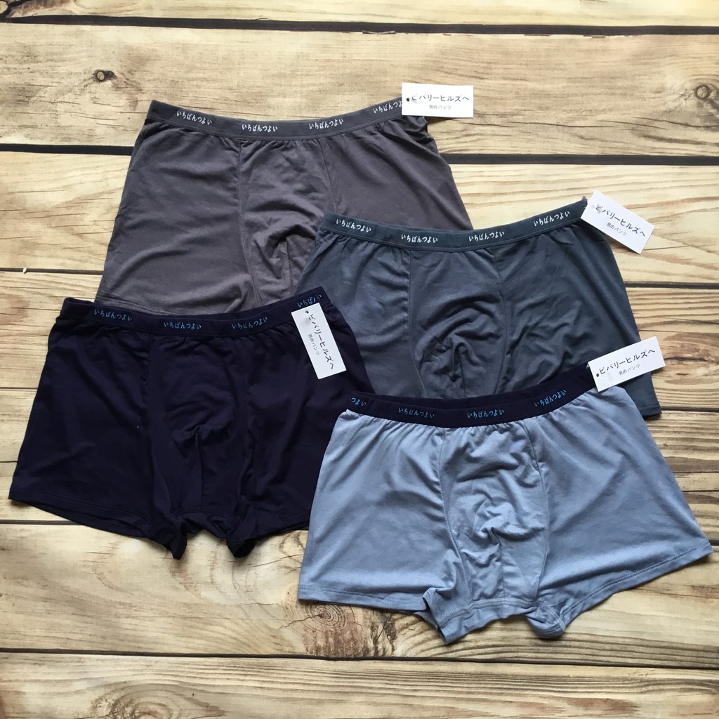 Quần lót boxer đùi nam thun lạnh xuất Nhật