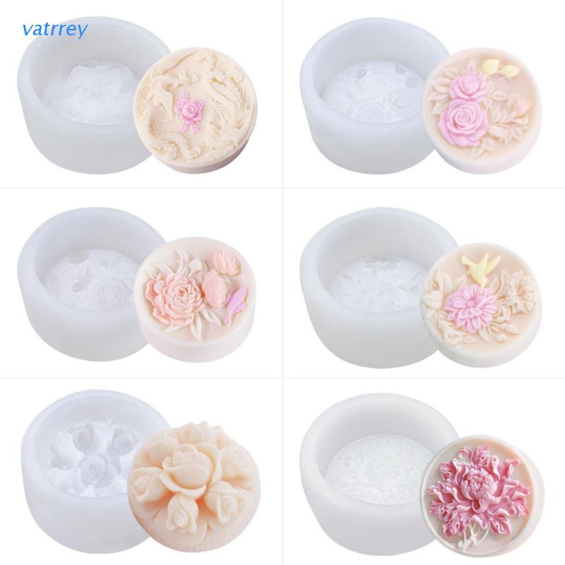 Khuôn silicone làm xà phòng hình bông hoa