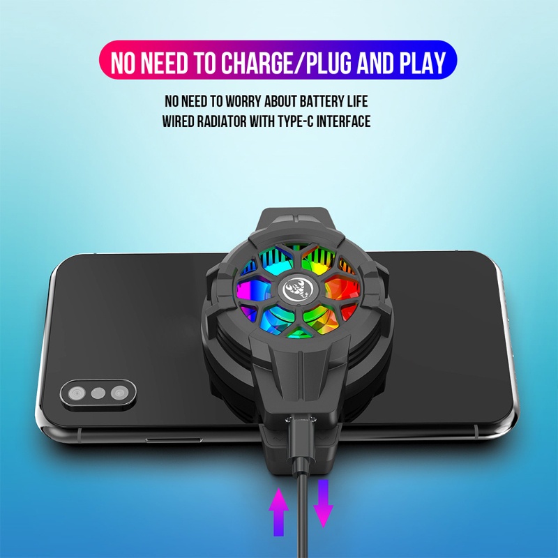 Quạt Tản Nhiệt Hai Chiều Hỗ Trợ Chơi Game Cho Điện Thoại P10