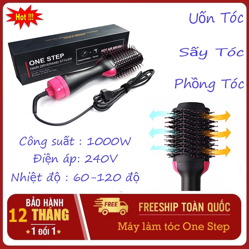 💛Sấy Cụp, Phồng, Vào Sóng💛 Lược điện chải thẳng tóc One Step Chuyên Nghiệp Và Máy làm thẳng tóc, Tiện Lợi Máy Uốn Duỗi