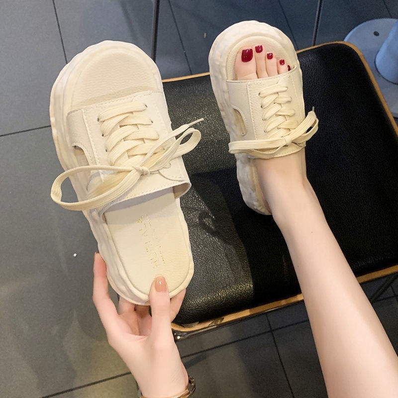 Dép Quai Ngang Đế Dày Thiết Kế Mới Thời Trang Dành Cho Mùa Xuân Hè