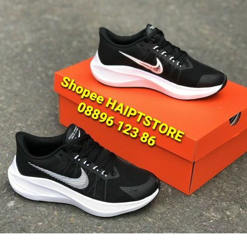 Giày Running Nike Zoom Winflo 34 (20) Black/White Nam/Nữ [Chính Hãng - FullBox]