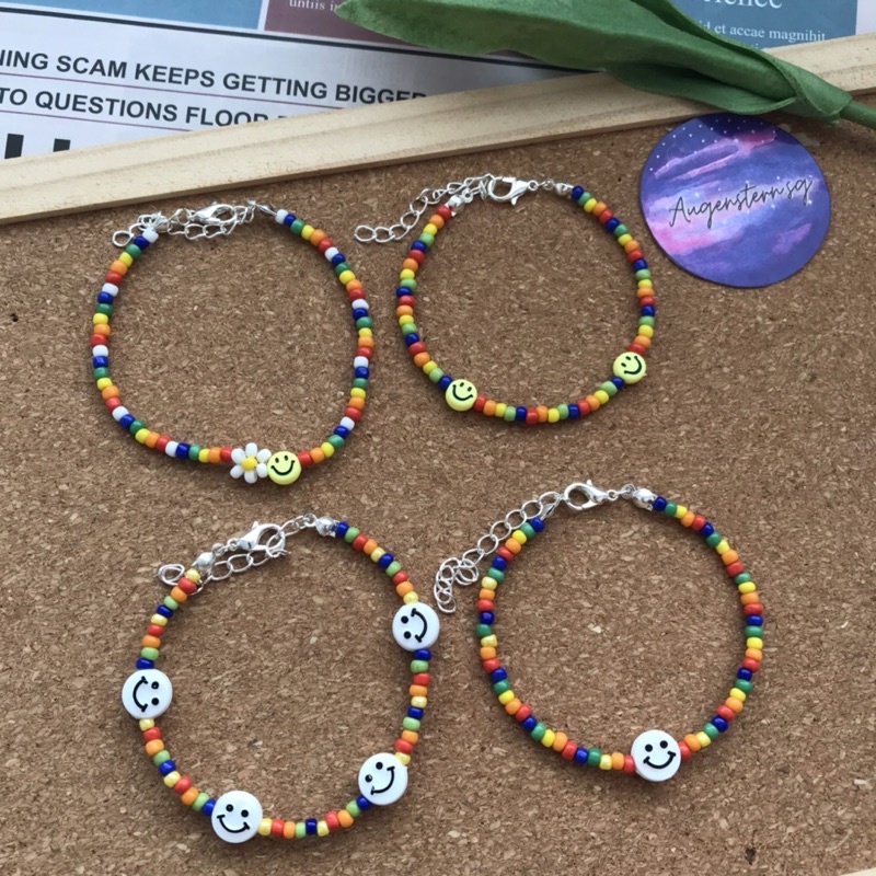 [Giá siêu rẻ] Vòng tay handmade bằng hạt cườm siêu dễ thương