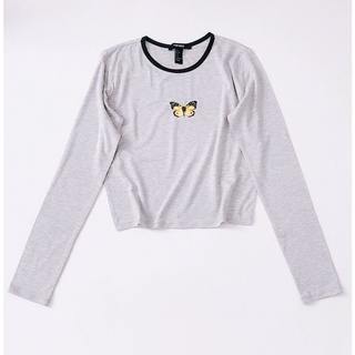 Áo croptop nữ tay dài