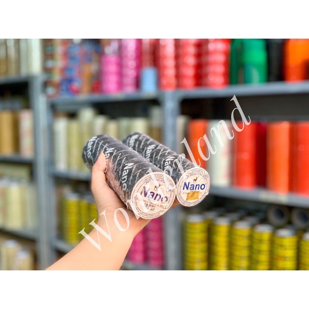 Băng keo điện đen 1 cây 10 cuộn 20y