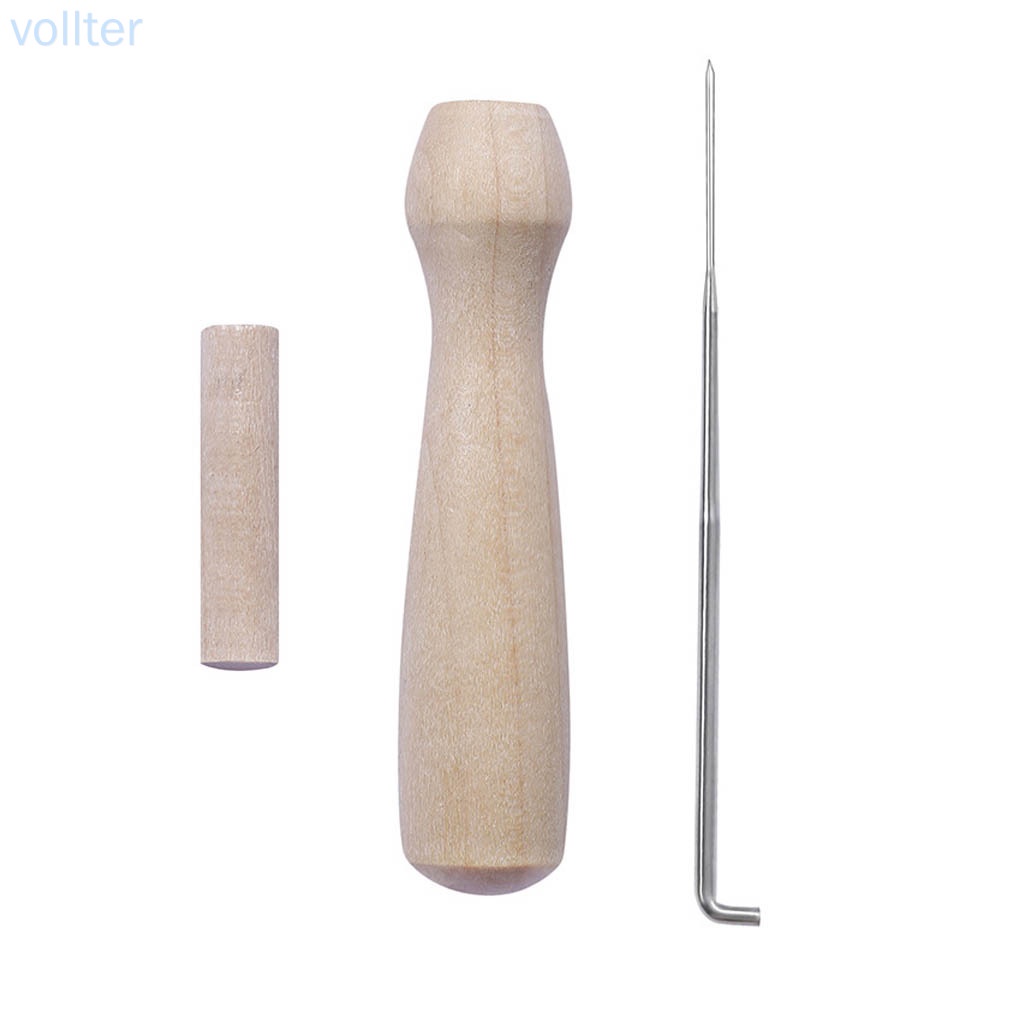 Set 5 giá đỡ kim khâu tay cầm bằng gỗ tiện dụng DIY