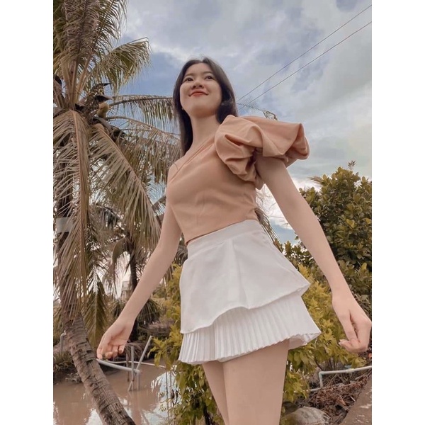 [ MÃ 341 ] ÁO LỆCH VAI TAY PHỒNG
