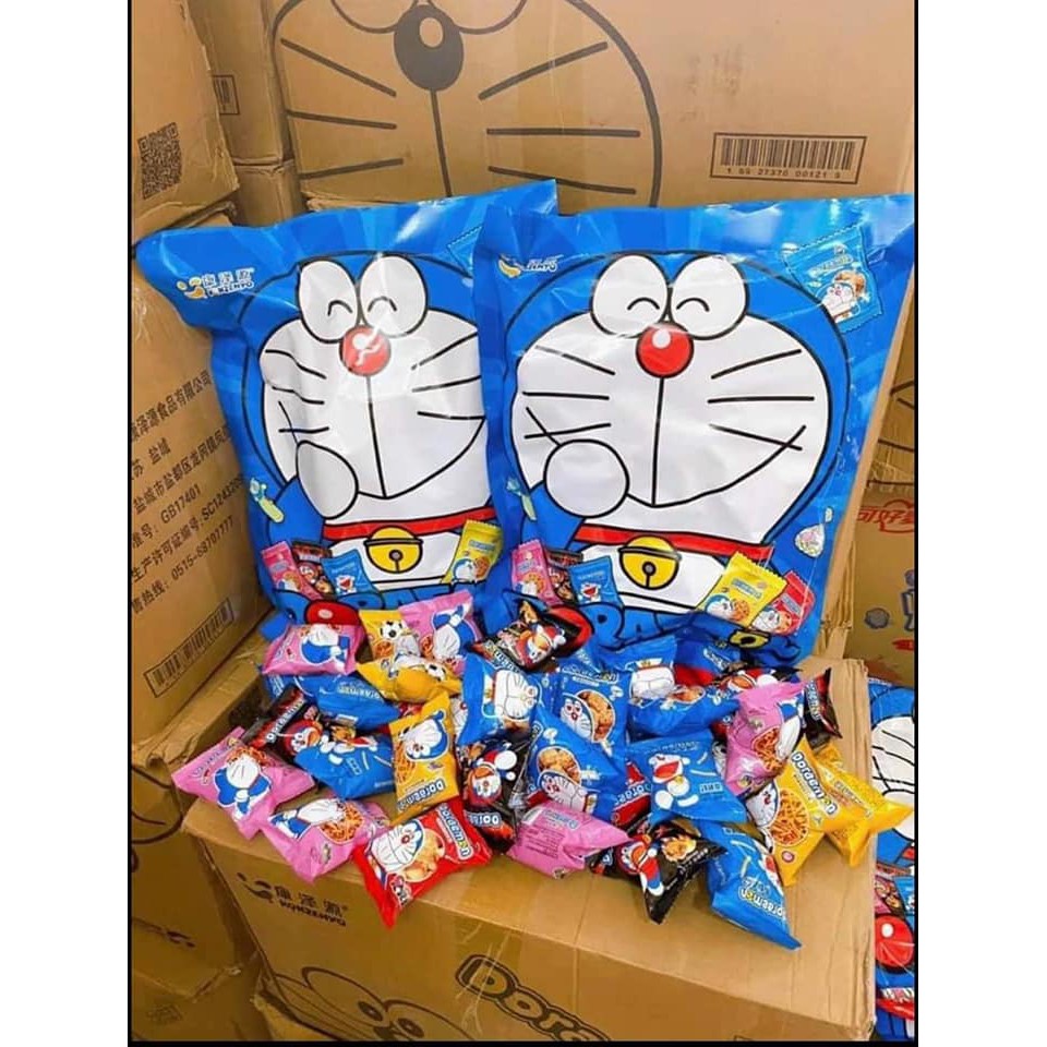 Bim bim Doraemon Siêu To Gói 450g [gói to gồm 34 - 36 gói nhỏ]