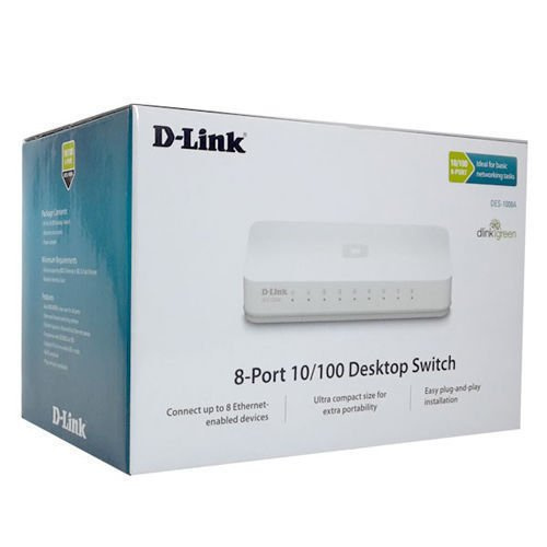 Công Tắc Chuyển Đổi Dlink 8 Cổng 10 100 Des-1008C