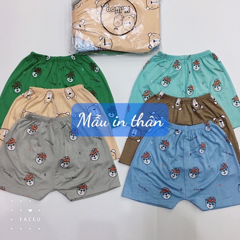 Set 05 quần đùi thun lạnh cho bé (nhiều mẫu)