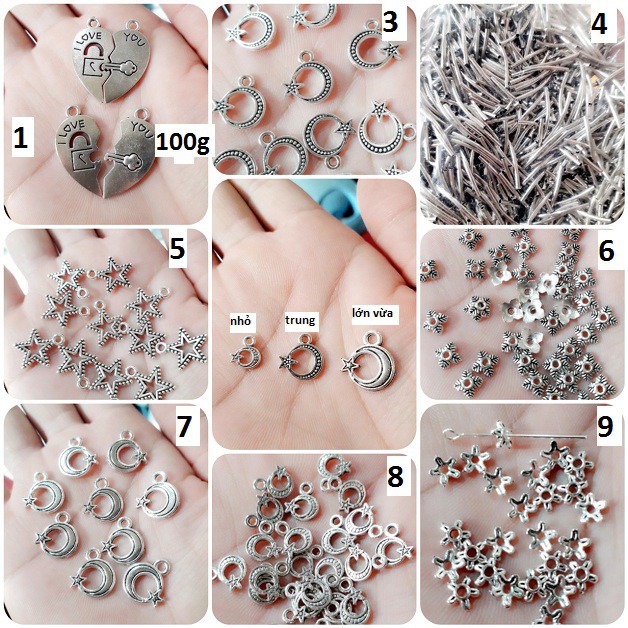 Sỉ Charm Bạc Cổ : 50g / 1 gói = 23k [ Giá sỉ tốt nhất TPHCM ]