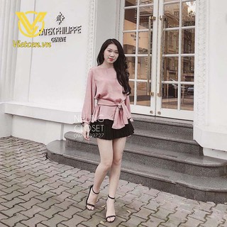 Áo sơ mi nữ lụa thắt eo hot hit < Siêu Hot 2019 >