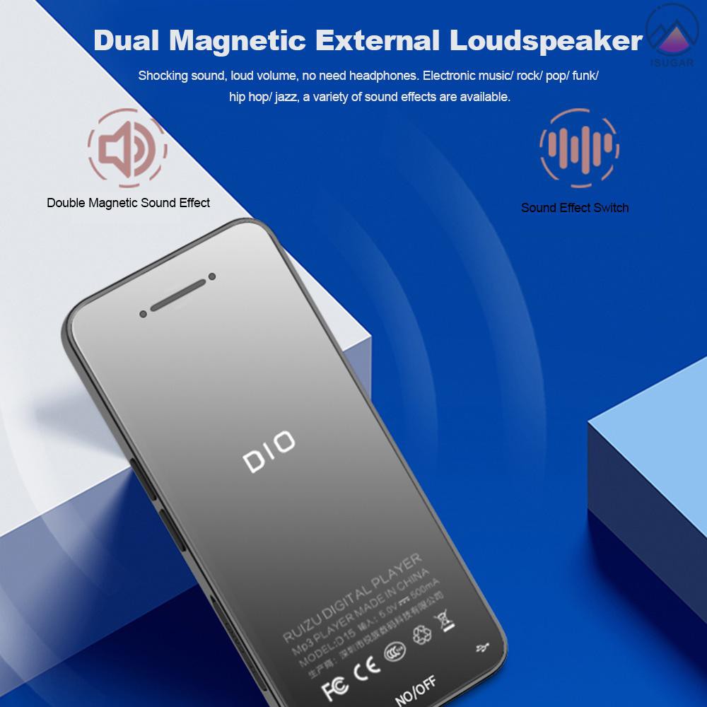Máy chơi nhạc MP3 MP4 RUIZU D10 8GB kết nối bluetooth chất lượng