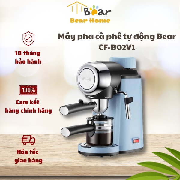 Máy pha cà phê tự động Bear 240ml CF-B02V1 có 1 Cup Pha Espresso Ý - Bear Home