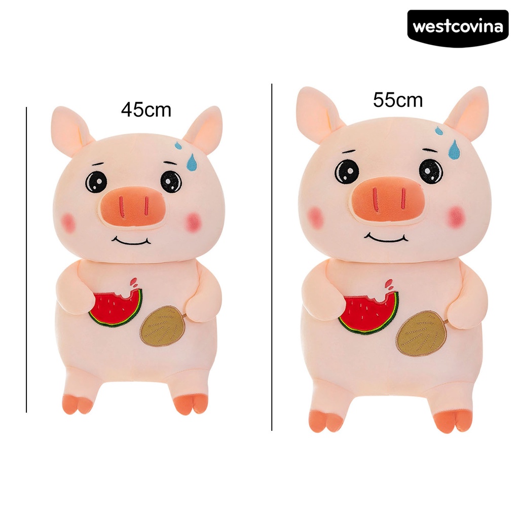[Mới]❀Chú Heo Mập Nhồi Bông Màu Hồng Dễ Thương Dùng Làm Quà Tặng Giáng Sinh