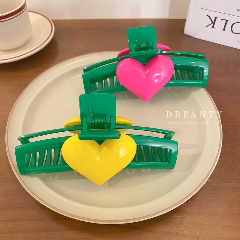 Kẹp Tóc Hình Trái Tim Đơn Giản Thời Trang Hàn Quốc Cho Nữ