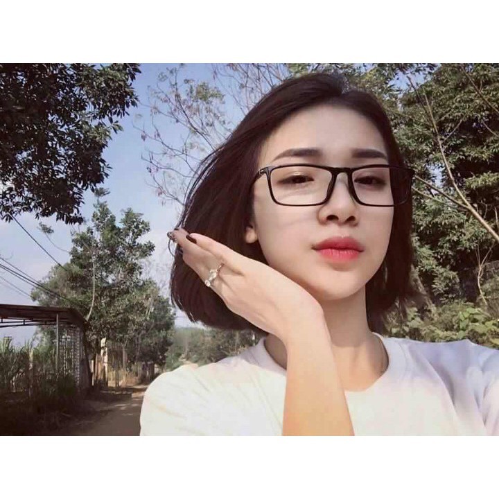 [RẺ NHẤT] Kính mắt cận nữ nam - Gọng kính mắt giả cận tròng vuông thời trang Hàn Quốc - AH154 | BigBuy360 - bigbuy360.vn