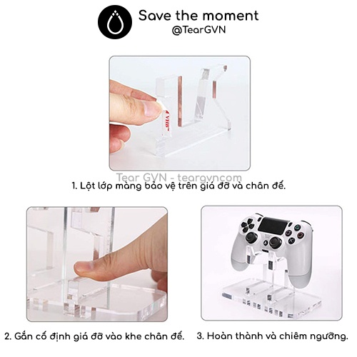 Giá đỡ bằng nhựa Acrylic cho tay cầm Playstation / Xbox / Nintendo Switch