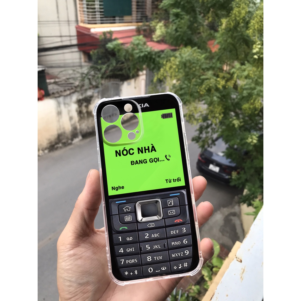 Ốp lưng iphone chống sốc hình nokia cũ bảo vệ camera cho iphone 14 13 pro max 11 12 pro max mini x r s max 6 s 7 8 plus