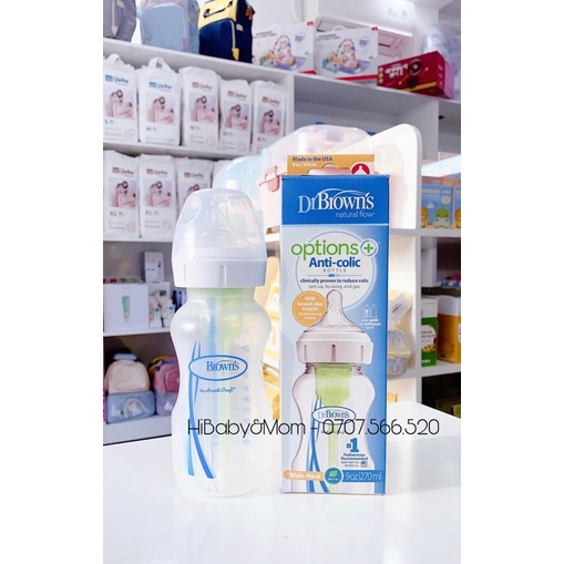 BÌNH SỮA DR.BROWN CỔ HẸP &amp; CỔ RỘNG