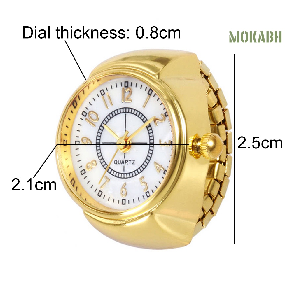 Nhẫn Đồng Hồ Đeo Tay Mặt Tròn Thời Trang Dành Cho Nam Và Nữ