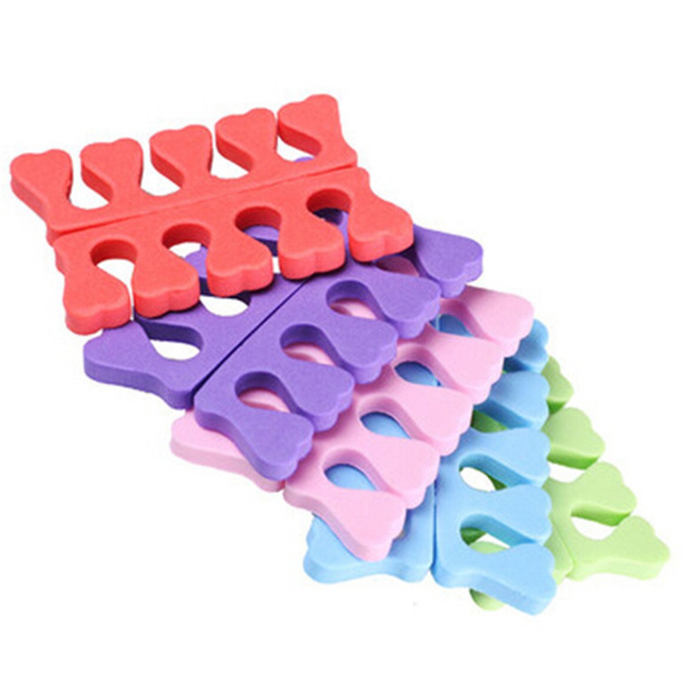 Set 10 / 20 Miếng Xốp Mềm Tách Ngón Chân Để Làm Móng Tại Nhà / Salon