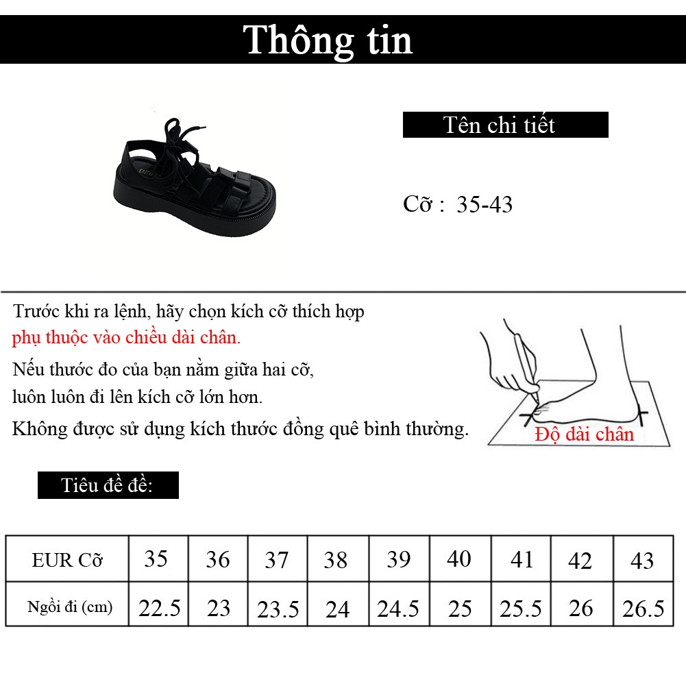 Xăng đan Đế Dày Thắt Dây Phong Cách Hàn Quốc Thời Trang Mùa Hè Hàng Mới Dành Cho Nữ 2022