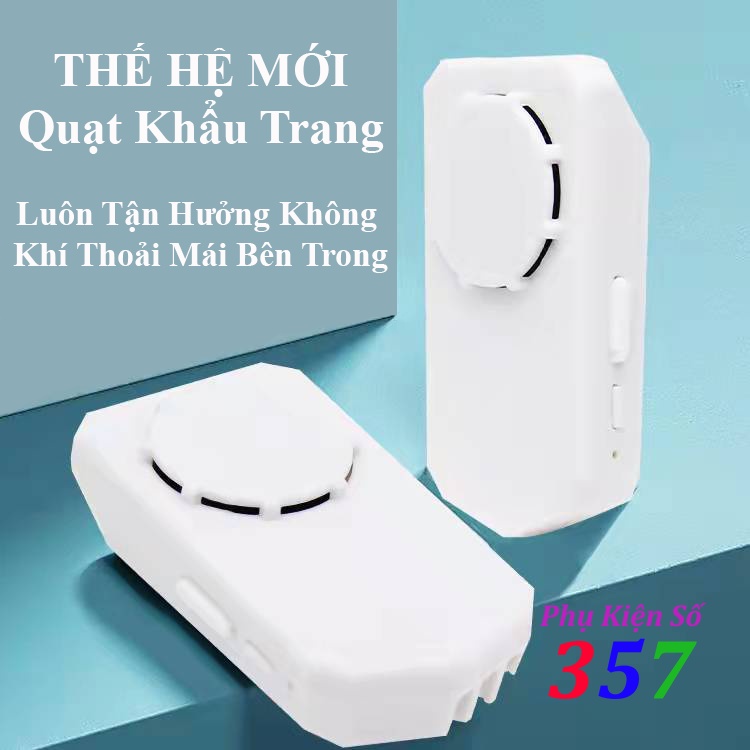 Quạt Kẹp Khẩu Trang Sowmow Usb Mini Tiện Lợi, Có Thể Tái Sử Dụng, Quạt Thoáng Khí Bảo Vệ Sức Khỏe