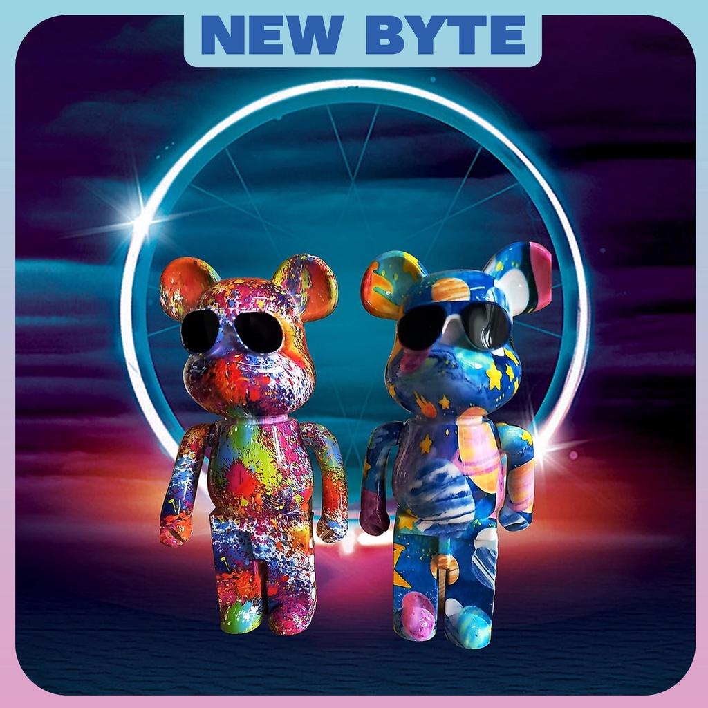 Loa bluetooth hình gấu Bearbrick chính hãng có đèn, loa mini B5 nghe nhạc cực đỉnh màu sắc sang chảnh mẫu mới 2022
