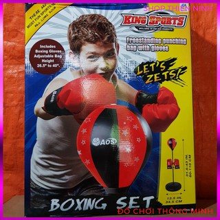 Bộ đồ chơi đấm bốc cho bé Boxing Set (có găng tay, trụ đỡ, giá đỡ)