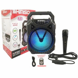 Loa Bluetooth Mini Nhỏ Gọn, Tặng Kèm Micro Hát Karaoke Âm Bass Hay - Kimiso QS 3607 - Chính Hãng