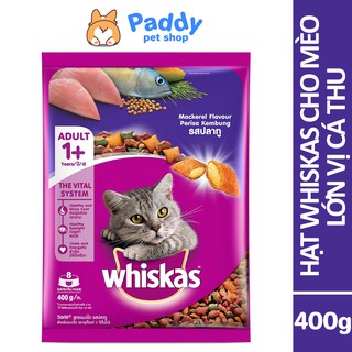 Hạt Whiskas Cho Mèo Lớn Vị Cá Thu 400g
