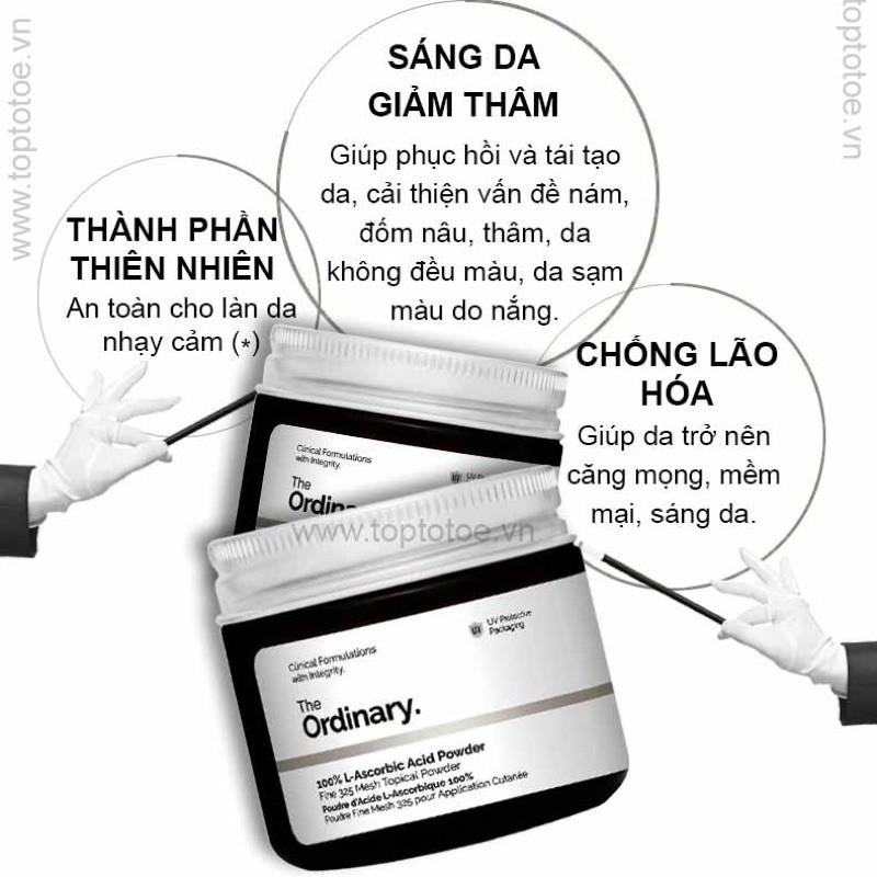 Bột Vitamin C The Ordinary 100% L-Ascorbic Acid Powder 20g LAIKA