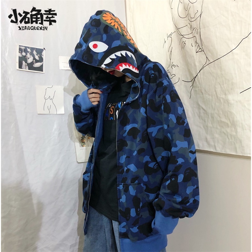 Áo khoác nam tay dài có nón họa tiết rằn ri thời trang