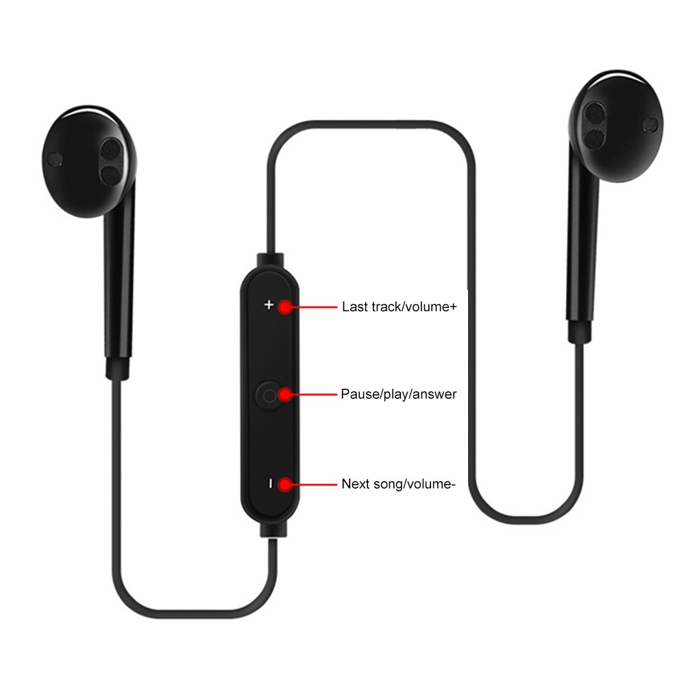 Bluetooth 4.2 Wireless Stereo In-Ear Sports Headphone Earphone for Android iOS