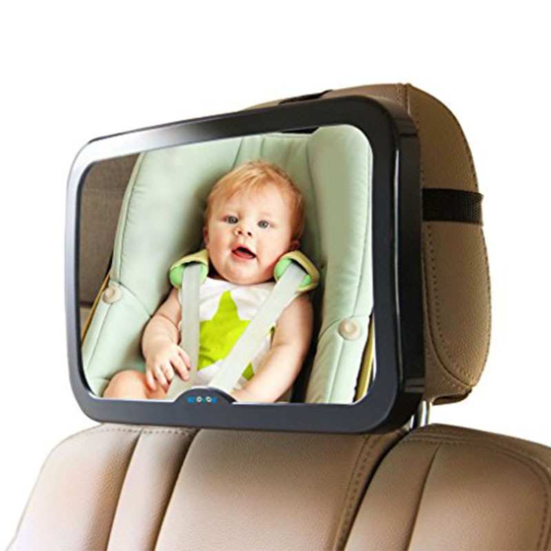 Gương chiếu hậu quan sát ghế sau xe hơi cho bé 30x19cm - 9503