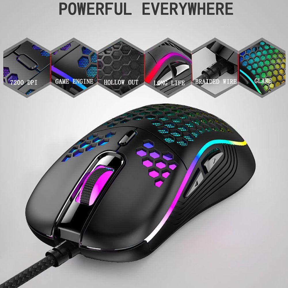 Chuột Quang Gaming Harry 4800DPI TùY ChỉNh DPI Không ỒN