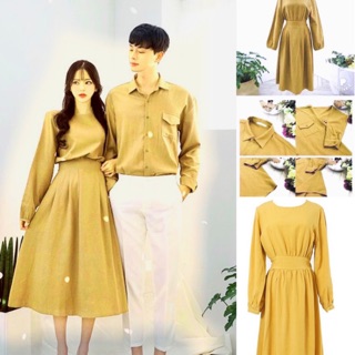 Set Đồ Đôi Chụp Ảnh Cưới Vàng Chanh Khuyến Mãi