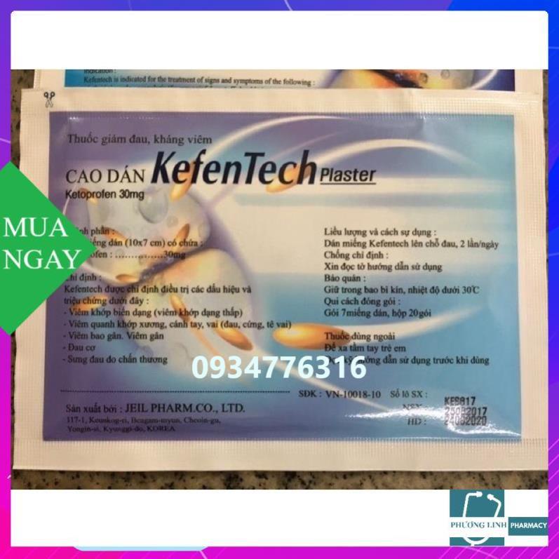 Kefentech Plaster dán đau nhức Hàn Quốc