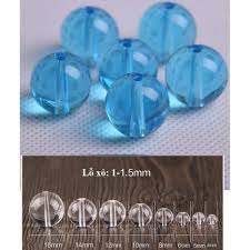 25-100gam hạt đá màu xanh Aqua size 4-6-8-10-12mm